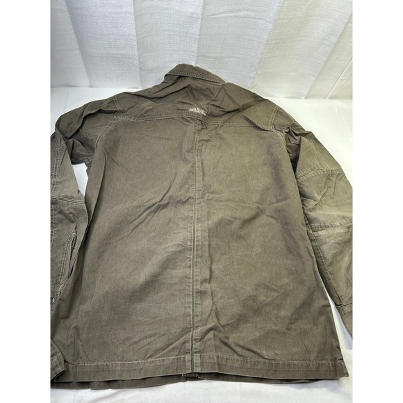 KUHL Men's Olive Green Military shirt Jacket Cotton Nylon Medium Medium - Picture 6 of 7